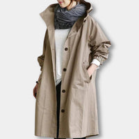 Damen Softshelljacke mit Kapuze - Winddicht & Wasserfest – Khaki