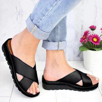 Nicole | Damen Orthopädische Sandalen Sommer Komfort Aktiv Leicht – Schwarz