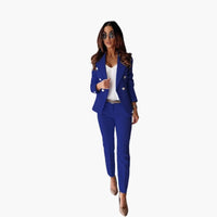 Modernes Damen 2-Teiliges Set – Blau