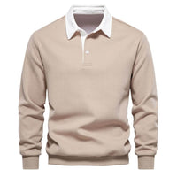 Herren Langarm Pullover – Khaki