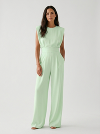 Pippa - Figurformender Jumpsuit – Grün