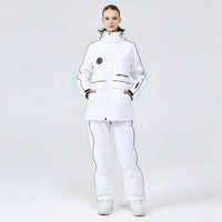 Unisex Skianzug Set | Weißer Zweiteiler für Winteraktivitäten – Weiß