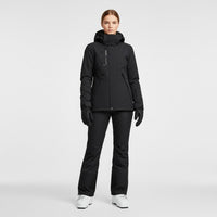 Damen Skiset | Zweiteilige Jacke Hose geschlossene Form – Schwarz