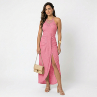 Phaedra - Fließendes Wickelkleid – Rosa
