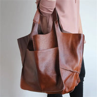 Geräumige Damen, elegantes Design, echtes – Braun