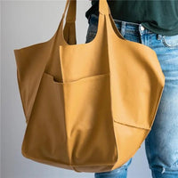 Geräumige Damen, elegantes Design, echtes – Gelb