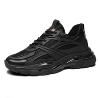Finn | Höhensteigernde Sneaker – Schwarz +8CM