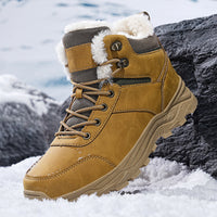 Damen Winterstiefel | Hohe Schaftform mit stabiler Ausführung – Gelb