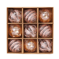 GoldElegance | Luxuriöses goldenes Christbaumkugel-Set – Roségold