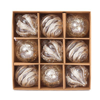 GoldElegance | Luxuriöses goldenes Christbaumkugel-Set – Champagner