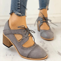 Elegante Sommer Frühlingsstiefel Für Damen | Mit Absatz – Grau