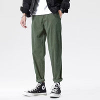 Satoko | Bequeme Cordhose – Grün