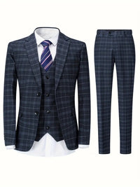 Herren Formell Slim Fit Hochzeitsgast Anzug Set | Zweiteilig – Grau