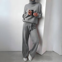 Yasmín - Kuscheliges Zweiteiliges Set – Grau