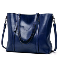 Klara | Luxuriöse Lederhandtasche – Dunkelblau