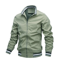 Herren Übergangsjacke Bomberstil | Lässiger Look – Grün