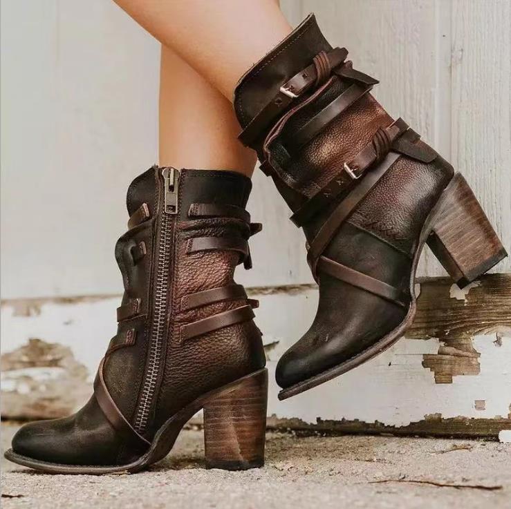 Damen Stiefeletten Mit Reißverschluss | Mit Absatz