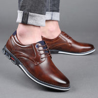 Sommer Business Sneaker für Herren - Leichte Business Halbschuhe mit Komfortfußbett – Braun