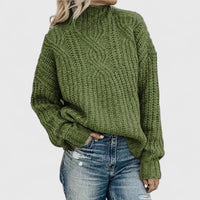 Emma | Damen Pullover elegant mit feinem Design – Grün