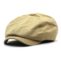 Beeckhoven™ | Cotton Newsboy Cap – Khaki