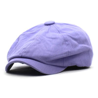 Beeckhoven™ | Cotton Newsboy Cap – Lila