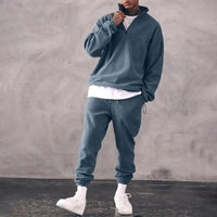 KARSTEN - FLEECE-SET MIT PULLOVER UND JOGGINGHOSE – Dunkelblau
