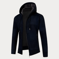 Lässige Kapuzenjacke für Herren – Marine