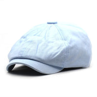 Beeckhoven™ | Cotton Newsboy Cap – Himmelblau