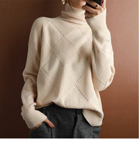 Dicker Pullover für Frauen - NALI – Beige