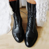 Melanie | Elegante Stiefel mit Absatz – Schwarz