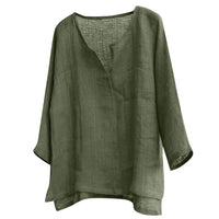 Bianca - Hørbluse - Sommer Chic – Grün