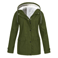 Stylische Regenjacke für Damen | Warme – Grün
