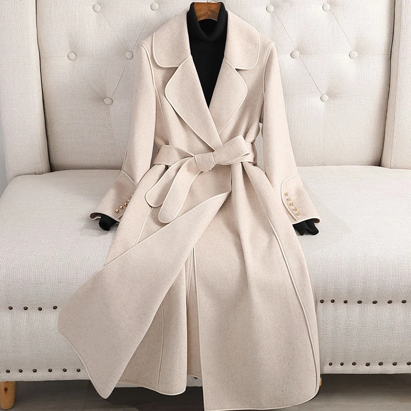 Sayira | Trenchcoat aus Merinowolle von Lilian-Thouram
