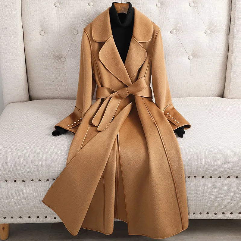 Sayira | Trenchcoat aus Merinowolle von Lilian-Thouram