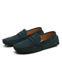 Halbschuhe für Herren - Bequeme Yacht Mokassins für den Sommer – Marine