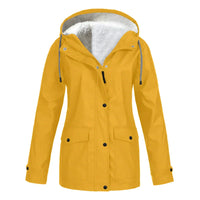 Stylische Regenjacke für Damen | Warme – Gelb