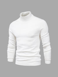 Rollkragen Pullover Herren Baumwolle | Elegant & Bequem – Weiß