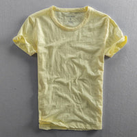 JEAN - VINTAGE-BAUMWOLL-T-SHIRT – Gelb