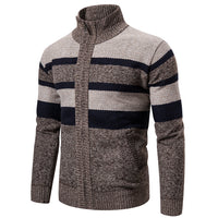 Gestreiftes Herren-Pullover  - CLOVIS – Camel