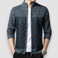 Marbles | Quilted Knit Jacket – Blau
