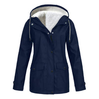 Stylische Regenjacke für Damen | Warme – Blau