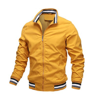 Herren Übergangsjacke Bomberstil | Lässiger Look – Gelb