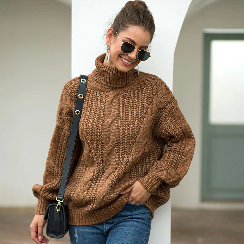 Reinatha | Langarm-Rollkragenpullover für Damen