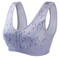Bügelloses Bralette Für Damen | Knopfverschluss Vorne – Lila