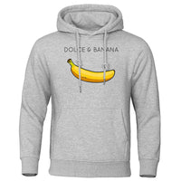 JOCHEN - KAPUZENPULLOVER MIT PRINT – Hellgrau