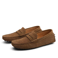 Halbschuhe für Herren - Bequeme Yacht Mokassins für den Sommer – Braun