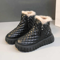 Poiloria | Kaschmir-Winterstiefel für Damen – Schwarz