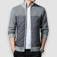 Marbles | Quilted Knit Jacket – Grau