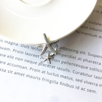 Verstellbarer Seestern-Ring in Silber und Gold – Silber