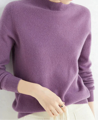 Damen Luxus Kaschmirpullover | Weich & Elegant – Dunkelviolett